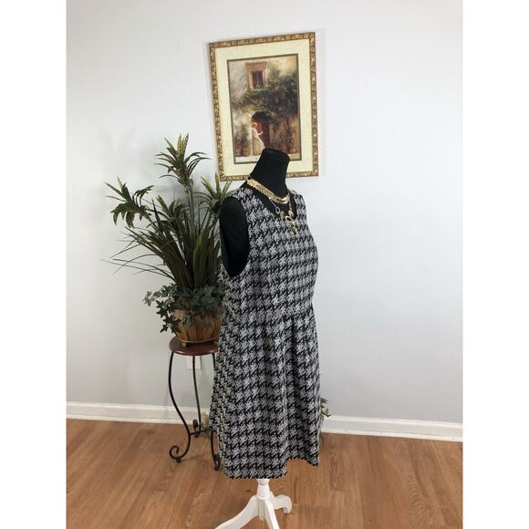 Crown & Ivy Woman Dress 14 Sleeveless Boho Fairy Core Dark Academia Pleated Zip - Picture 3 of 9